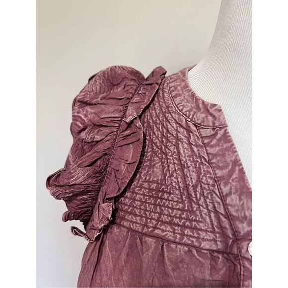 Sea NY Heart Quilt Petal Sleeve Tiered Dress size S - Picture 6 of 15